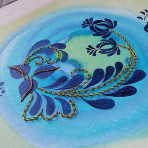 Akvarell - Népi ornamentika - Hungarian folk art 1. (2026.) - művészet - festmény - akvarell - Meska.hu