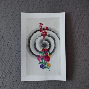 Akvarell - Népi ornamentika - Hungarian folk art 3. (2026.) - művészet - festmény - akvarell - Meska.hu