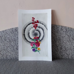Akvarell - Népi ornamentika - Hungarian folk art 3. (2026.) - Meska.hu