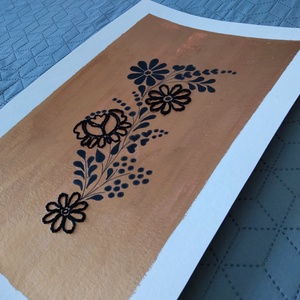 Akvarell - Népi ornamentika - Hungarian folk art 4. (2026.) - művészet - festmény - akvarell - Meska.hu