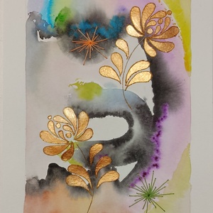 Akvarell - Népi ornamentika - Hungarian folk art 7. (2026.) - Meska.hu