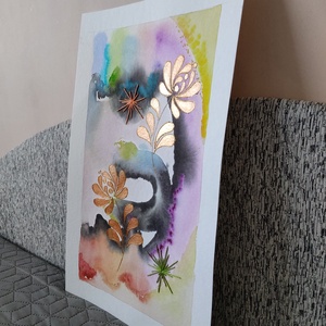 Akvarell - Népi ornamentika - Hungarian folk art 7. (2026.) - művészet - festmény - akvarell - Meska.hu