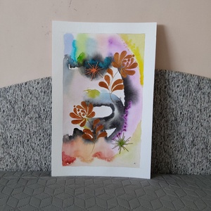 Akvarell - Népi ornamentika - Hungarian folk art 7. (2026.) - művészet - festmény - akvarell - Meska.hu