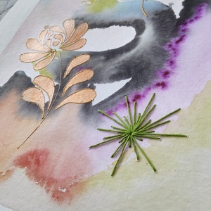 Akvarell - Népi ornamentika - Hungarian folk art 7. (2026.) - művészet - festmény - akvarell - Meska.hu