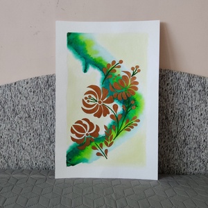 Akvarell - Népi ornamentika - Hungarian folk art 8. (2026.) - művészet - festmény - akvarell - Meska.hu