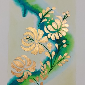 Akvarell - Népi ornamentika - Hungarian folk art 8. (2026.) - Meska.hu