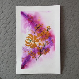 Akvarell - Népi ornamentika - Hungarian folk art 9. (2026.) - művészet - festmény - akvarell - Meska.hu