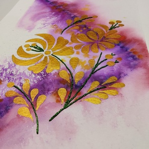 Akvarell - Népi ornamentika - Hungarian folk art 9. (2026.) - Meska.hu