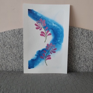 Akvarell - Népi ornamentika - Hungarian folk art 10. (2026.) - Meska.hu