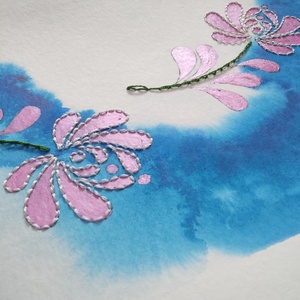 Akvarell - Népi ornamentika - Hungarian folk art 10. (2026.) - művészet - festmény - akvarell - Meska.hu