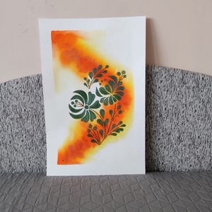 Akvarell - Népi ornamentika - Hungarian folk art 11. (2026.) - Meska.hu