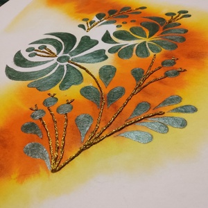 Akvarell - Népi ornamentika - Hungarian folk art 11. (2026.) - művészet - festmény - akvarell - Meska.hu