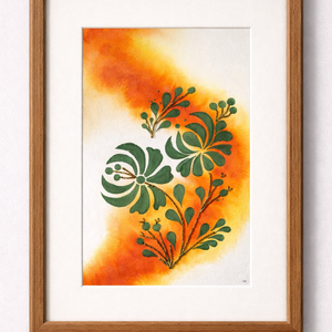 Akvarell - Népi ornamentika - Hungarian folk art 11. (2026.), Művészet, Festmény, Akvarell, Festészet, Hímzés, MESKA