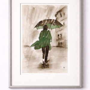 Akvarell - Sietősen (2026.) - művészet - festmény - akvarell - Meska.hu