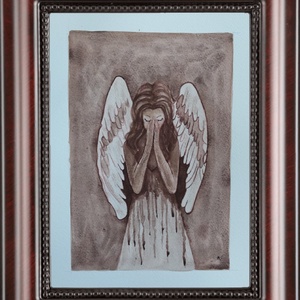 Akvarell - Csendes kiáltás (2026.) - művészet - festmény - akvarell - Meska.hu