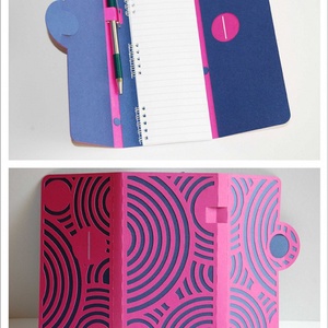 Pink körös notesz -  - Meska.hu