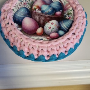 Horgolt húsvéti tároló  - Meska.hu