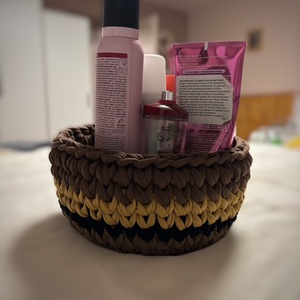 Pólófonalból készített tárolók, Otthon & Életmód, Tárolás & Rendszerezés, Tárolókosár, , MESKA