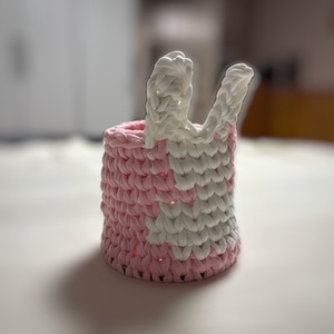 Mini nyuszis tároló - otthon & életmód - tárolás & rendszerezés - tárolókosár - Meska.hu