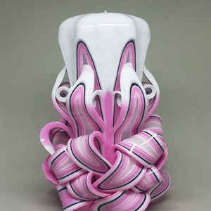 Wicker (Pink)-M faragott gyertya - Meska.hu