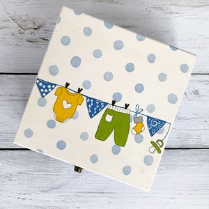 Kisfiú baba doboz - otthon & életmód - dekoráció - Meska.hu