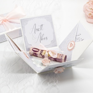 Pénzátadó meglepetésdoboz esküvőre - esküvő - meghívó & kártya - meghívó - Meska.hu