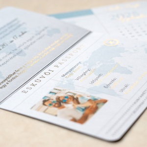Passport esküvői meghívó - esküvő - meghívó & kártya - meghívó - Meska.hu