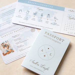 Passport esküvői meghívó, Esküvő, Meghívó & Kártya, Meghívó, Fotó, grafika, rajz, illusztráció, MESKA