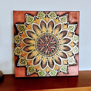 Napraforgó, Művészet, Festmény, Festmény vegyes technika, Festészet, MESKA