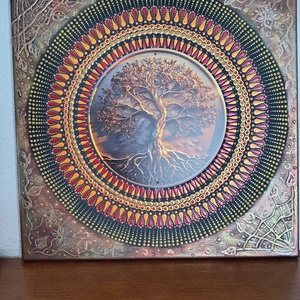 Őszi életfa - művészet - festmény - festmény vegyes technika - Meska.hu