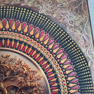 Őszi életfa, Művészet, Festmény, Festmény vegyes technika, Festészet, MESKA