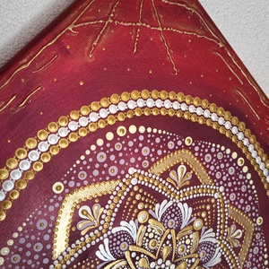 Tavaszra várva mandala - művészet - festmény - festmény vegyes technika - Meska.hu