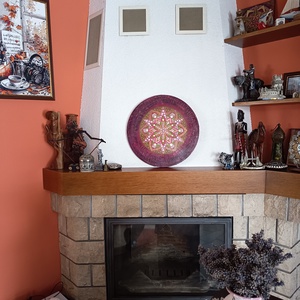 Tavaszi színek mandala - művészet - festmény - festmény vegyes technika - Meska.hu