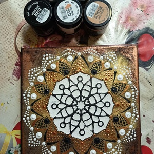 Hópehely - művészet - festmény - akril - Meska.hu