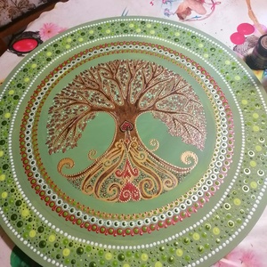 Kikeleti életfa - művészet - festmény - akril - Meska.hu