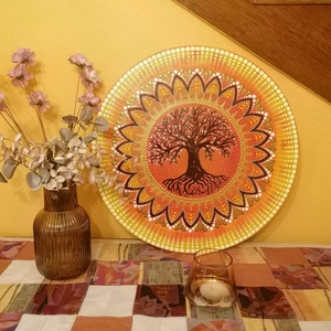 Afrikai szavanna életfa - művészet - festmény - akril - Meska.hu