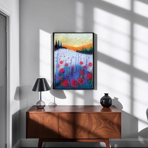 Naplemente - művészet - festmény - pasztell - Meska.hu