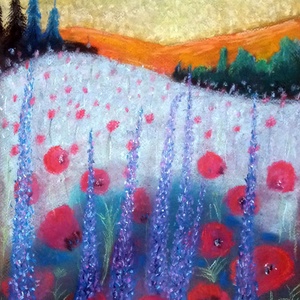 Naplemente - művészet - festmény - pasztell - Meska.hu