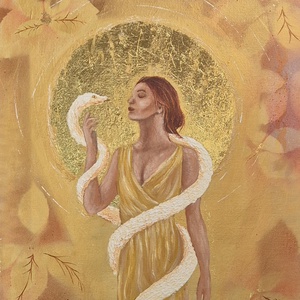 Kapcsolódás- akril festmény  - Meska.hu