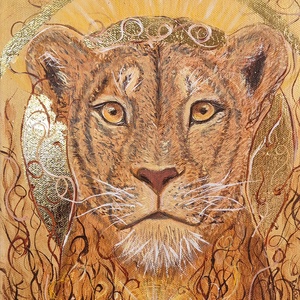 Az oroszlán szive - akril festmény - Meska.hu