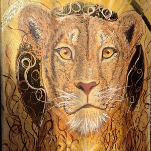 Az oroszlán szive - akril festmény - művészet - festmény - akril - Meska.hu Az oroszlán szive - akril festmény - művészet - festmény - akril - Meska.hu