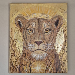 Az oroszlán szive - akril festmény - művészet - festmény - akril - Meska.hu Az oroszlán szive - akril festmény - művészet - festmény - akril - Meska.hu