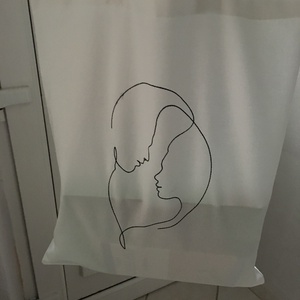 Vászontáska hímzéssel - táska & tok - bevásárlás & shopper táska - shopper, textiltáska, szatyor - Meska.hu