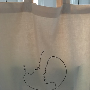Vászontáska hímzéssel - táska & tok - bevásárlás & shopper táska - shopper, textiltáska, szatyor - Meska.hu