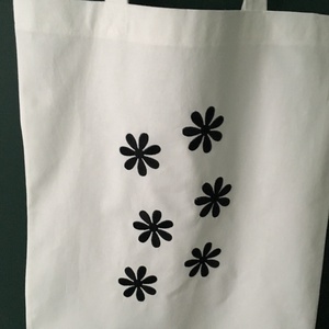 Vászontáska hímzéssel, Táska & Tok, Bevásárlás & Shopper táska, Shopper, textiltáska, szatyor, Hímzés, Varrás, MESKA
