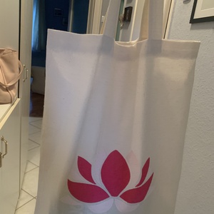 Vászontáska hímzéssel, Táska & Tok, Bevásárlás & Shopper táska, Shopper, textiltáska, szatyor, Hímzés, Varrás, MESKA