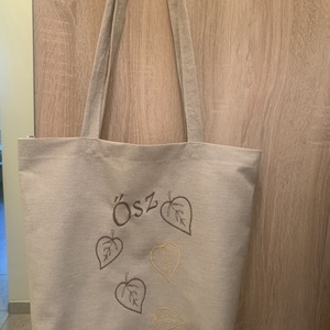 Vászontáska hímzéssel - táska & tok - bevásárlás & shopper táska - shopper, textiltáska, szatyor - Meska.hu