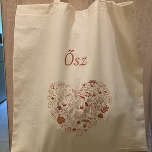 Vászontáska hímzéssel - táska & tok - bevásárlás & shopper táska - shopper, textiltáska, szatyor - Meska.hu