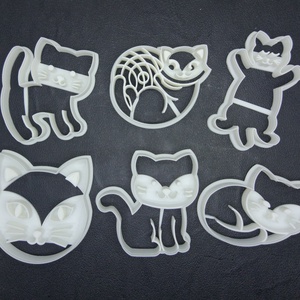 Cica, Cicáskeksz, sütemény kiszúró forma szett - otthon & életmód - konyhafelszerelés, tálalás - sütés, főzés - sütikiszúró - Meska.hu