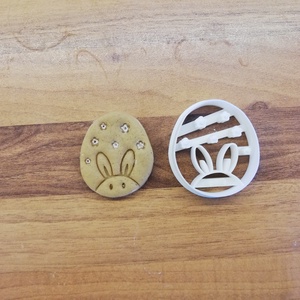 Nyuszis tojás - Húsvéti sütemény kiszúró forma, Otthon & Életmód, Konyhafelszerelés, tálalás, Sütés, főzés, Sütikiszúró, Mindenmás, Mézeskalácssütés, MESKA